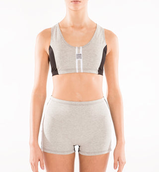 Midnight Upcycling Sportsbra – Ringer-Ausschnitt | Baumwollmix | Ohne Bügel