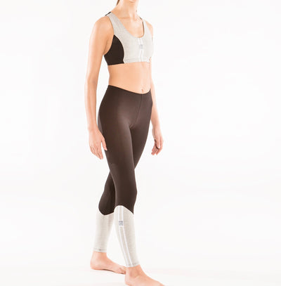 Midnight Upcycling Tight braun/grau – Leggings mit Vintage-Look