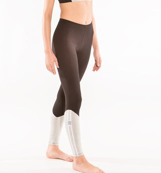 Midnight Upcycling Tight brown/grey – Leggings with a vintage look