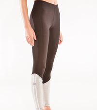 Midnight Upcycling Tight braun/grau – Leggings mit Vintage-Look — Ansicht 2