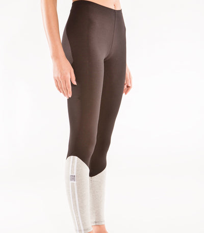 Midnight Upcycling Tight braun/grau – Leggings mit Vintage-Look