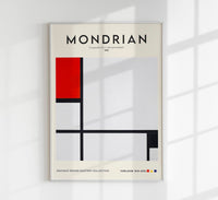 Composition No. 1 with red and black by Piet Mondrian Exhibition Poster — Ansicht 1