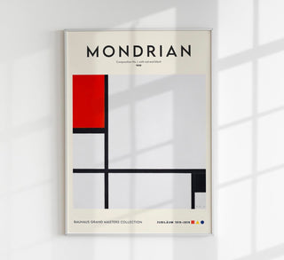 Composition No. 1 with red and black by Piet Mondrian Exhibition Poster
