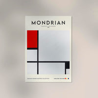 Composition No. 1 with red and black by Piet Mondrian Exhibition Poster — Ansicht 3