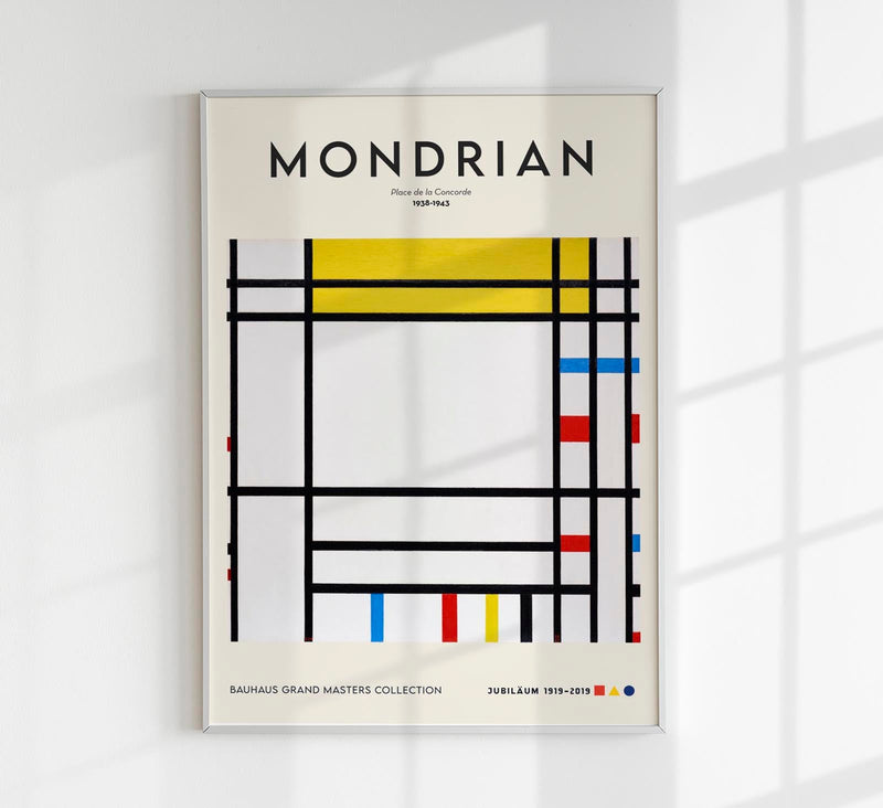 Place de la Concorde by Piet Mondrian Exhibition Poster – Art Print — Patroa Studio