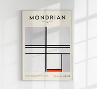 Composition No.1 Gray Red by Piet Mondrian Exhibition Poster — Ansicht 1