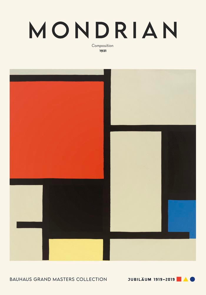 Composition By Piet Mondrian Exhibition Poster – Art Print — Ansicht 4