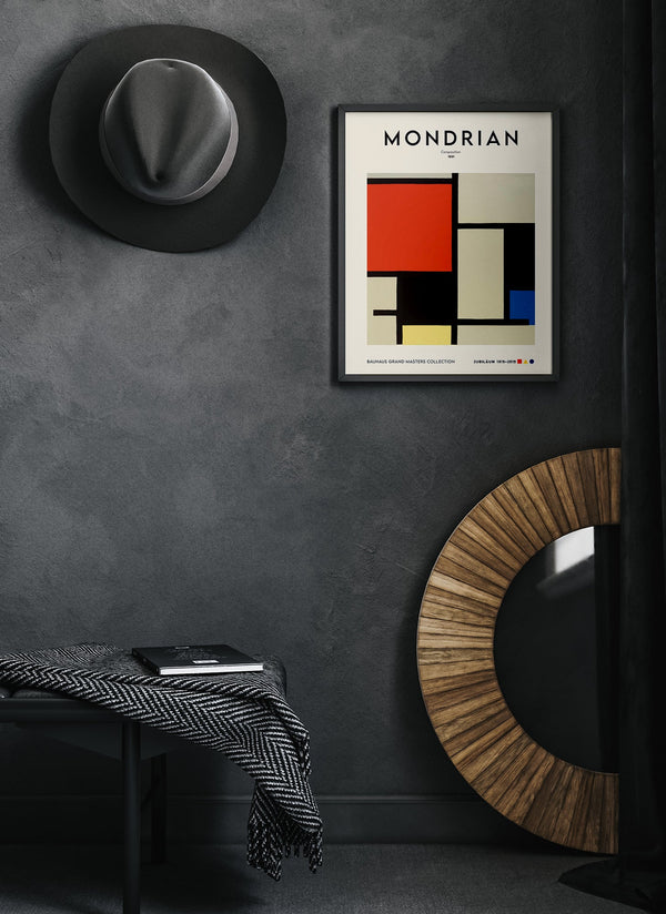 Composition By Piet Mondrian Exhibition Poster – Art Print