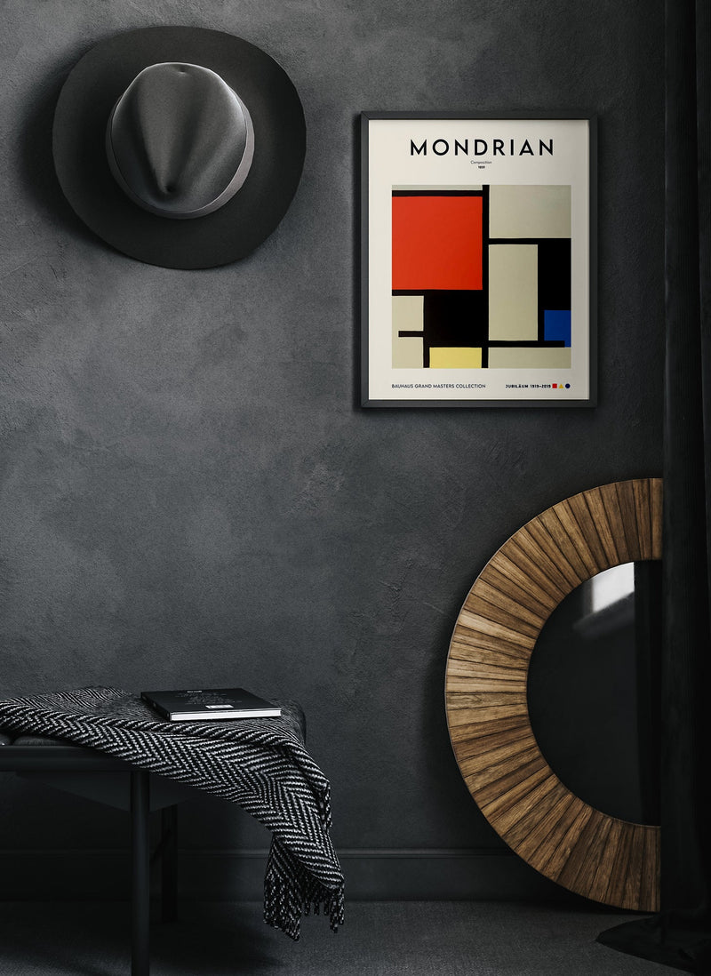 Composition By Piet Mondrian Exhibition Poster – Art Print — Ansicht 2