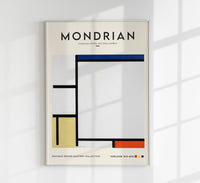 Piet Mondrian Ausstellungsposter – Composition with Blue, Red, Yellow, and Black — Ansicht 1