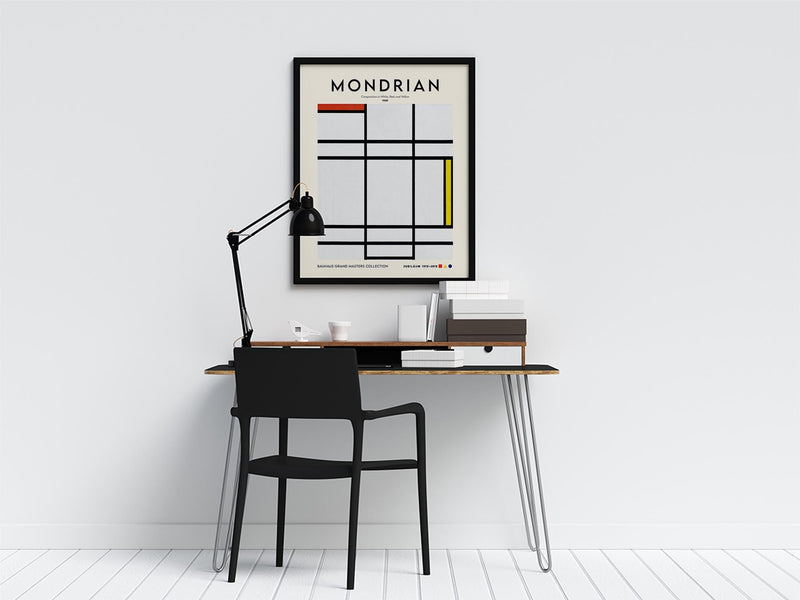 Composition in White, Red, and Yellow Art Print – Piet Mondrian Exhibition Poster — Ansicht 2