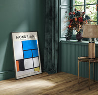 Composition with Large Blue Plane Poster - Mondrian Art Print — Ansicht 2