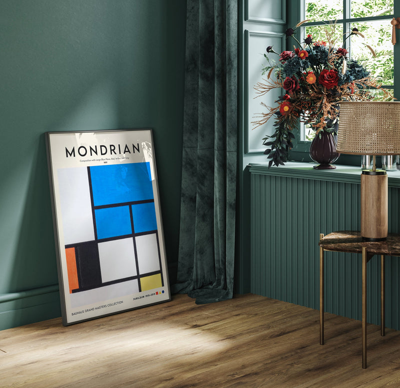 Composition with Large Blue Plane Poster - Mondrian Art Print — Ansicht 2