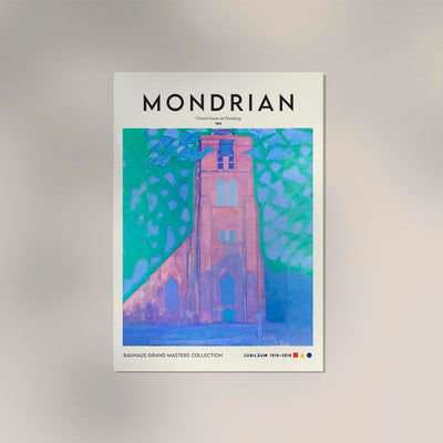 Church Tower at Domburg – Piet Mondrian Kunstdruck Poster