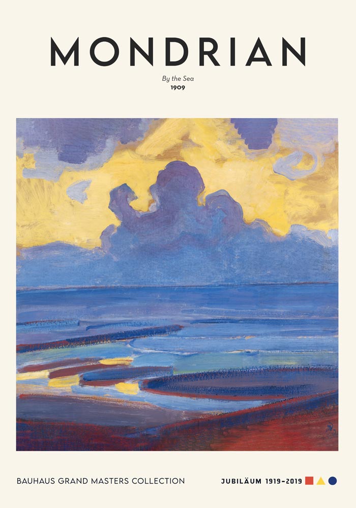 By the Sea By Piet Mondrian Exhibition Poster – Archivpapier, UV-beständig — Ansicht 4