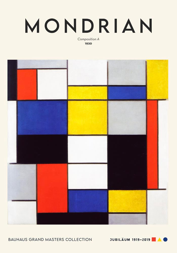 Composition A by Piet Mondrian – Exhibition Poster — Ansicht 4