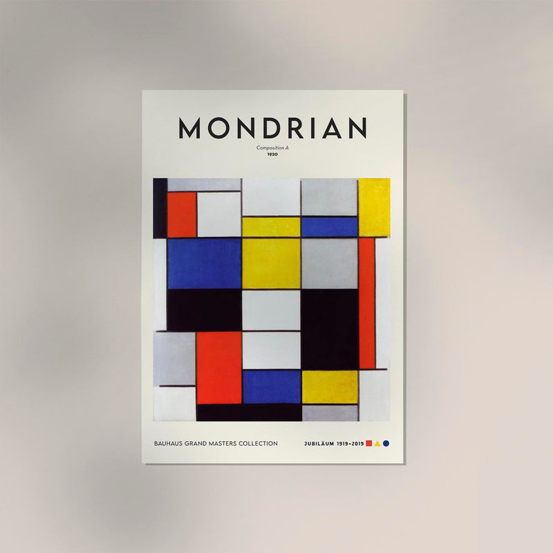 Composition A by Piet Mondrian – Exhibition Poster — Ansicht 3