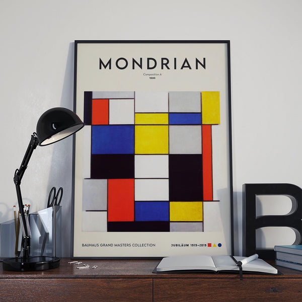 Composition A by Piet Mondrian – Exhibition Poster