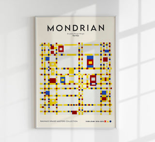 Broadway Boogie Woogie By Piet Mondrian Exhibition Poster – Art Print