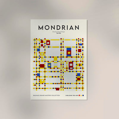 Broadway Boogie Woogie By Piet Mondrian Exhibition Poster – Art Print