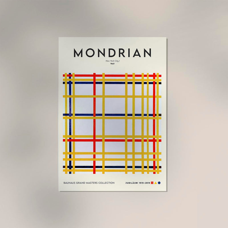 New York City I Piet Mondrian Exhibition Poster – Archival Fine Art Print — Ansicht 3