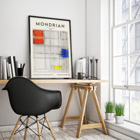 Study for a Composition By Piet Mondrian Exhibition Poster – Kunstdruck — Ansicht 2