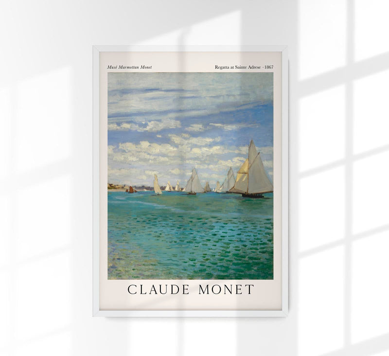 Regatta at Sainte-Adresse – Fine Art Print UV-Resistant Monet Poster — Patroa Studio