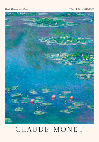 Waterlillies by Claude Monet Exhibition Poster – Fine Art Print | UV-beständig | Impressionistische Seerosen