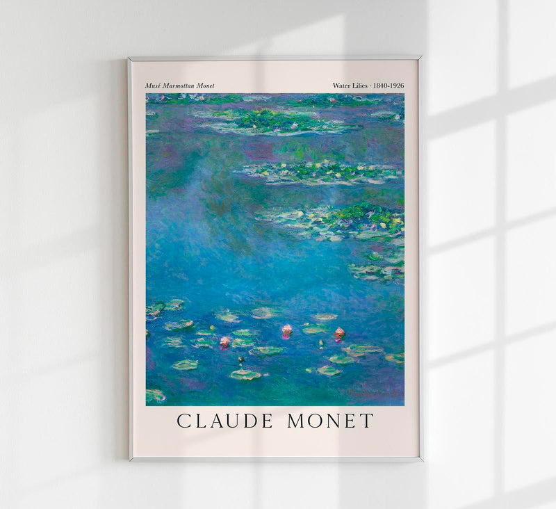 Waterlillies by Claude Monet Exhibition Poster – Fine Art Print UV-beständig — Patroa Studio