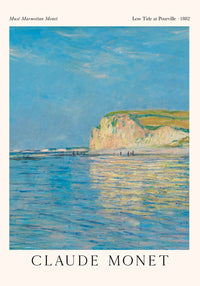 Monet Ebb Pourville – Fine Art Poster Impressionism Marine Art — Ansicht 3