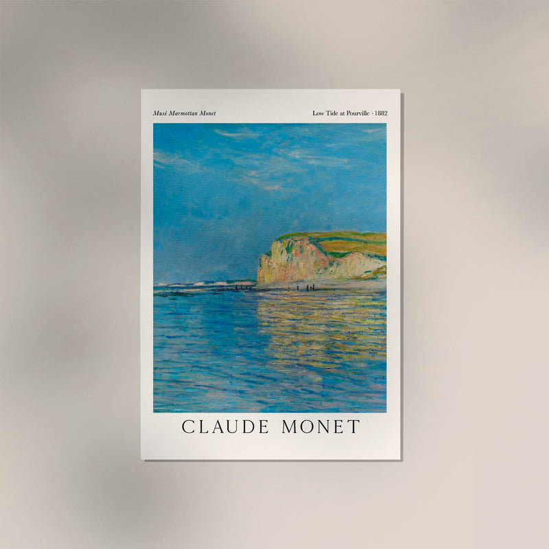 Monet Ebb Pourville – Fine Art Poster Impressionism Marine Art — Ansicht 2