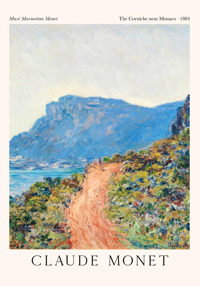 The Corniche near Monaco by Claude Monet Exhibition Poster – Fine Art Print UV-resistant — Ansicht 3