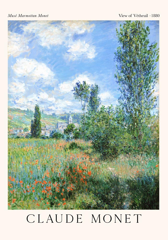 View of Vétheuil by Claude Monet Exhibition Poster – Fine Art Print | UV-resistant | Made in Berlin — Ansicht 3
