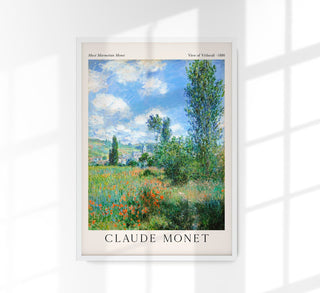View of Vétheuil by Claude Monet Exhibition Poster – Fine Art Print | UV-resistent | Made in Berlin