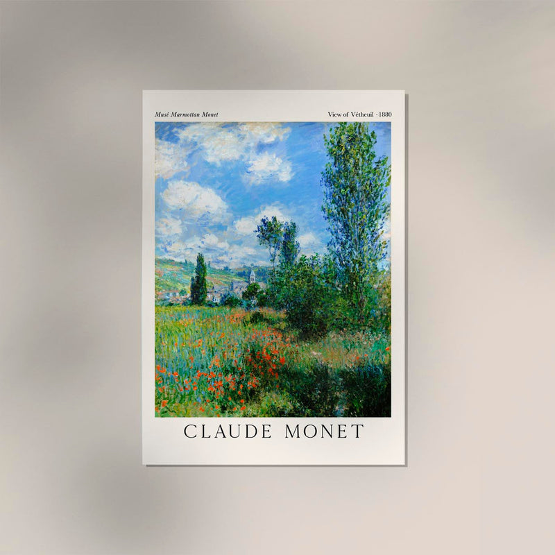 View of Vétheuil by Claude Monet Exhibition Poster – Fine Art Print | UV-resistant | Made in Berlin — Ansicht 2