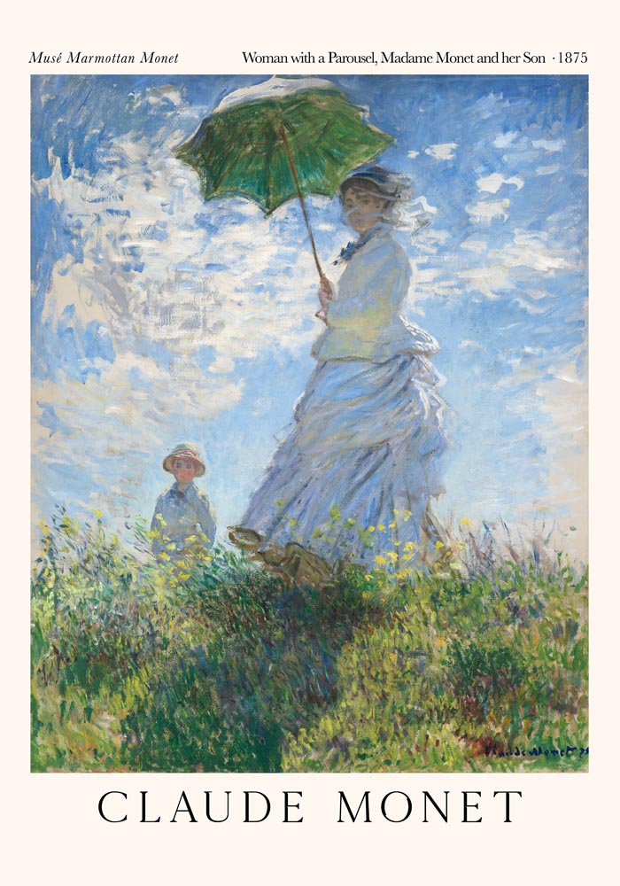 Woman with a Parasol – Madame Monet and Her Son | Fine Art Print | UV-beständig — Ansicht 3