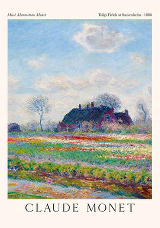 Tulip Fields at Sassenheim by Claude Monet Exhibition Poster – Fine Art Print | UV-beständig | Impressionistische Landschaft