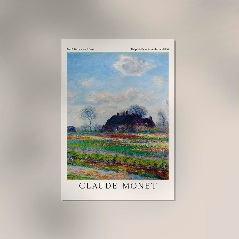 Tulip Fields at Sassenheim by Claude Monet Exhibition Poster – Fine Art Print UV-beständig — Ansicht 2
