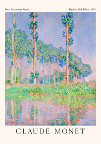 Poplars Pink Effect – Fine Art Print Claude Monet Impressionismus — Ansicht 6