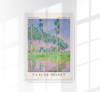 Poplars Pink Effect – Fine Art Print Claude Monet Impressionismus — Ansicht 1