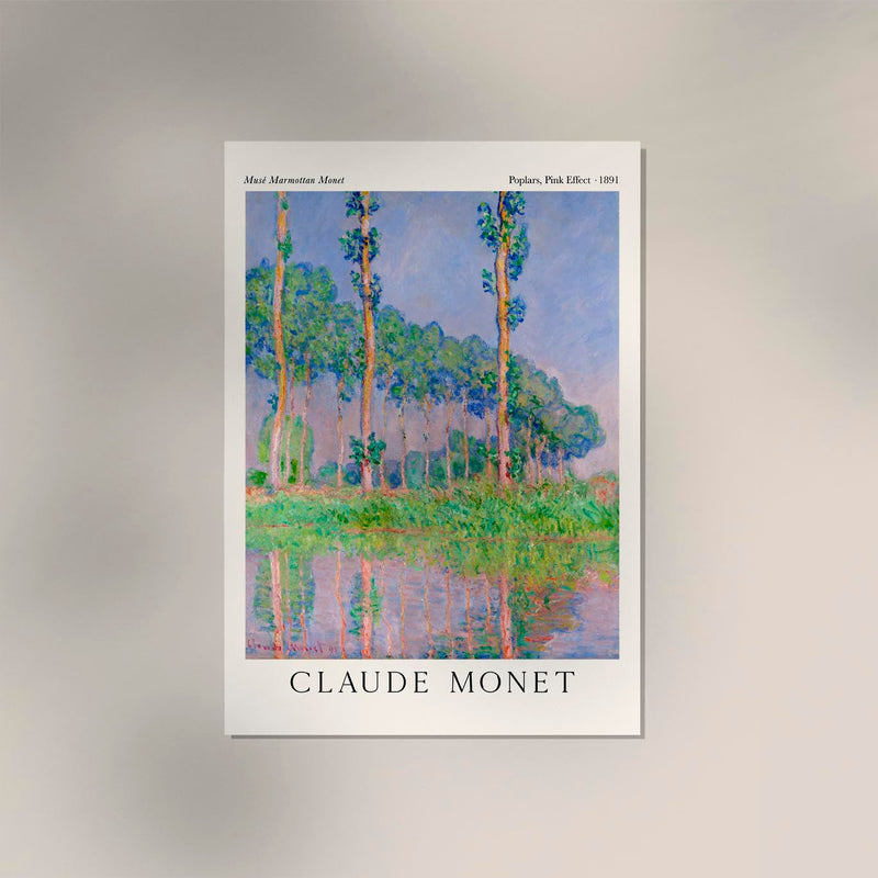 Poplars Pink Effect – Fine Art Print Claude Monet Impressionismus — Ansicht 2
