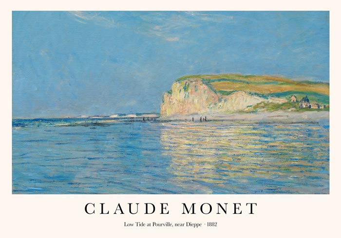 Monet Ebbe Pourville - Fine Art Poster Impressionism | Patroa Studio — Ansicht 3