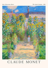 The Artist's Garden by Claude Monet Exhibition Poster – Fine Art Print UV-resistent — Ansicht 3