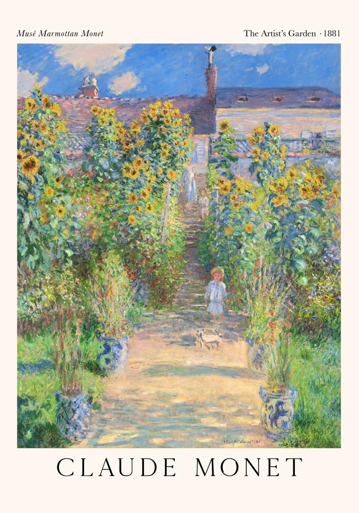 The Artist's Garden by Claude Monet Exhibition Poster – Fine Art Print UV-resistent — Ansicht 3