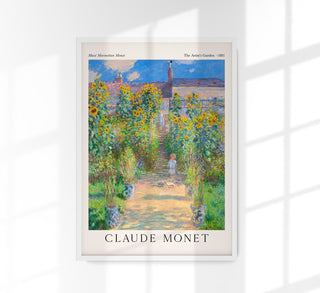 The Artist’s Garden by Claude Monet Exhibition Poster – Fine Art Print | UV-resistent | Impressionistische Kunst
