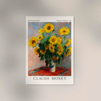 Bouquet of Sunflowers Exhibition Poster – Claude Monet Kunstdruck — Ansicht 2
