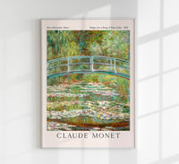 Bridge Over a Pond of Waterlilies Ausstellungsposter von Claude Monet – Fine-Art Giclée oder Canvas — Ansicht 1