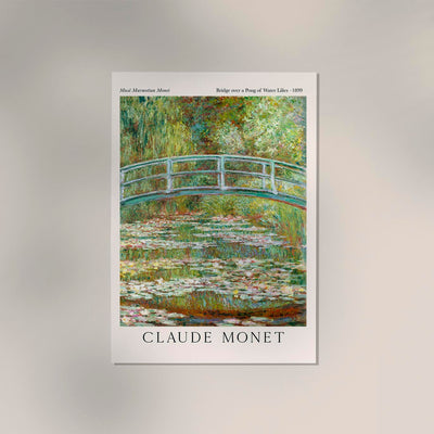 Bridge Over a Pond of Waterlilies Ausstellungsposter von Claude Monet – Fine-Art Giclée oder Canvas