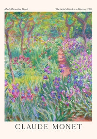 The Artist's Garden by Claude Monet Exhibition Poster – Fine Art Print UV-resistent — Ansicht 4