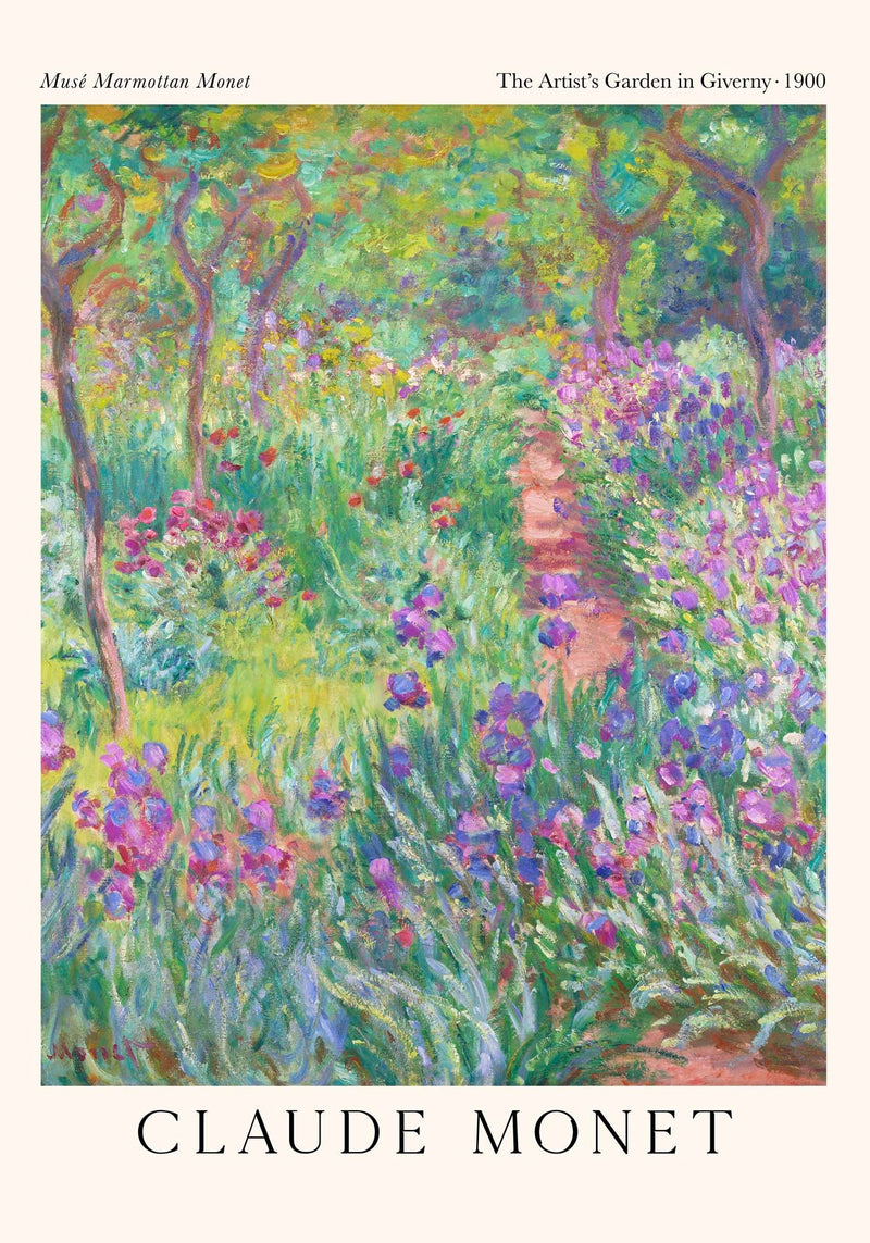 The Artist's Garden by Claude Monet Exhibition Poster – Fine Art Print UV-resistent — Ansicht 4